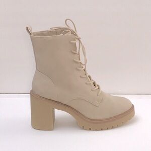 Dolce Vita Suede Jealous  DUNE Block Heel Suede Lug Boots Size 9